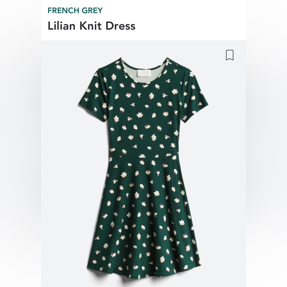 dark green knit dress